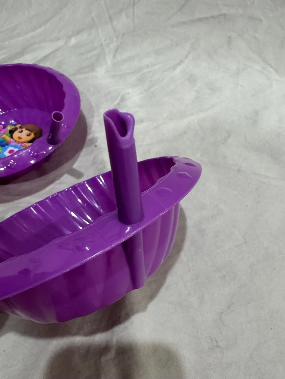 Dora Purple Kids Bowl Set with Blue Sports Water Bottle and Cups